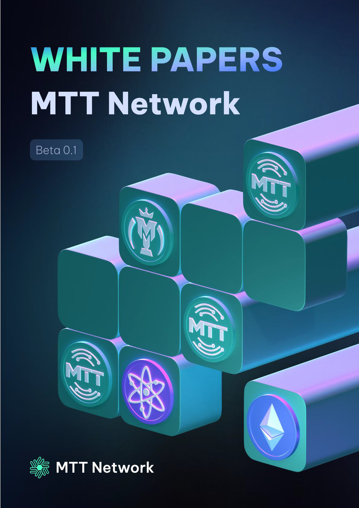 MTT Network White Paper Cover - Illustrating blockchain and E-sports integration